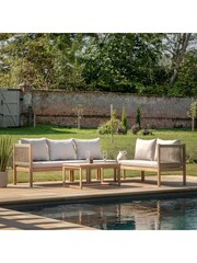 Gallery Home Natural Warner Garden Lounge Set - Image 1 of 8
