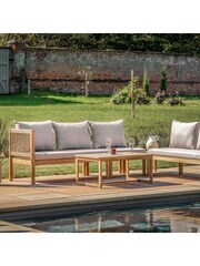 Gallery Home Natural Warner Garden Lounge Set - Image 2 of 8