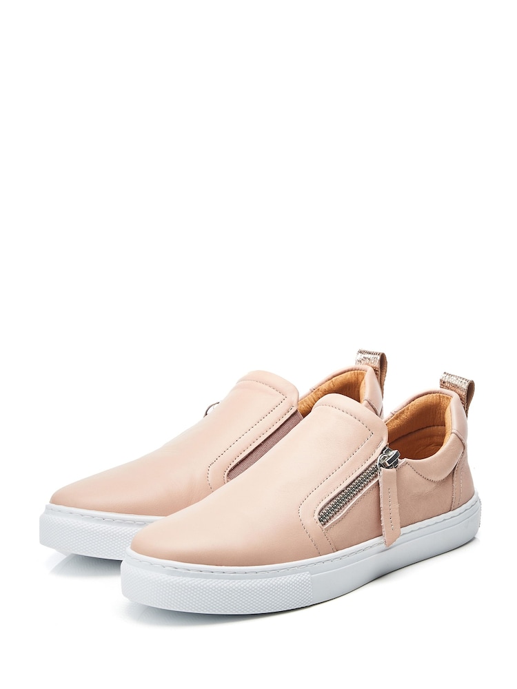 Moda in Pelle Bradly Slip-On Side Zip Trainers - Image 2 of 4