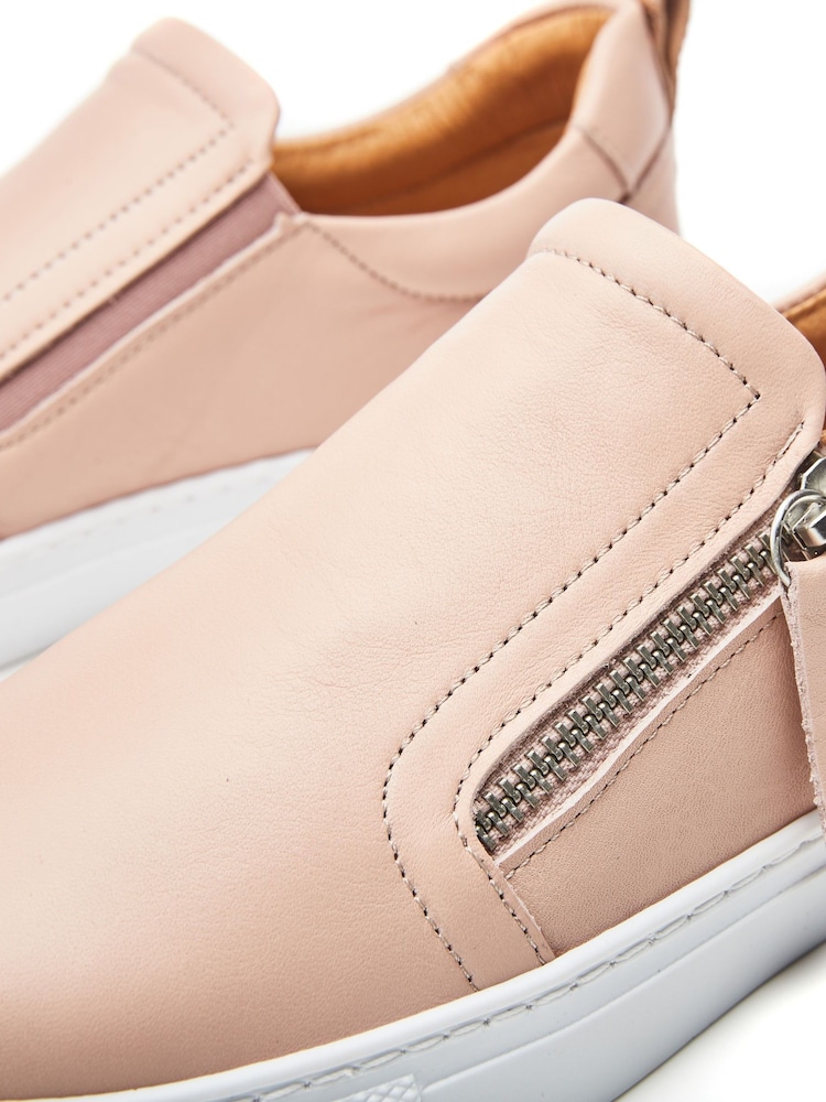 Moda in Pelle Bradly Slip-On Side Zip Trainers - Image 4 of 4