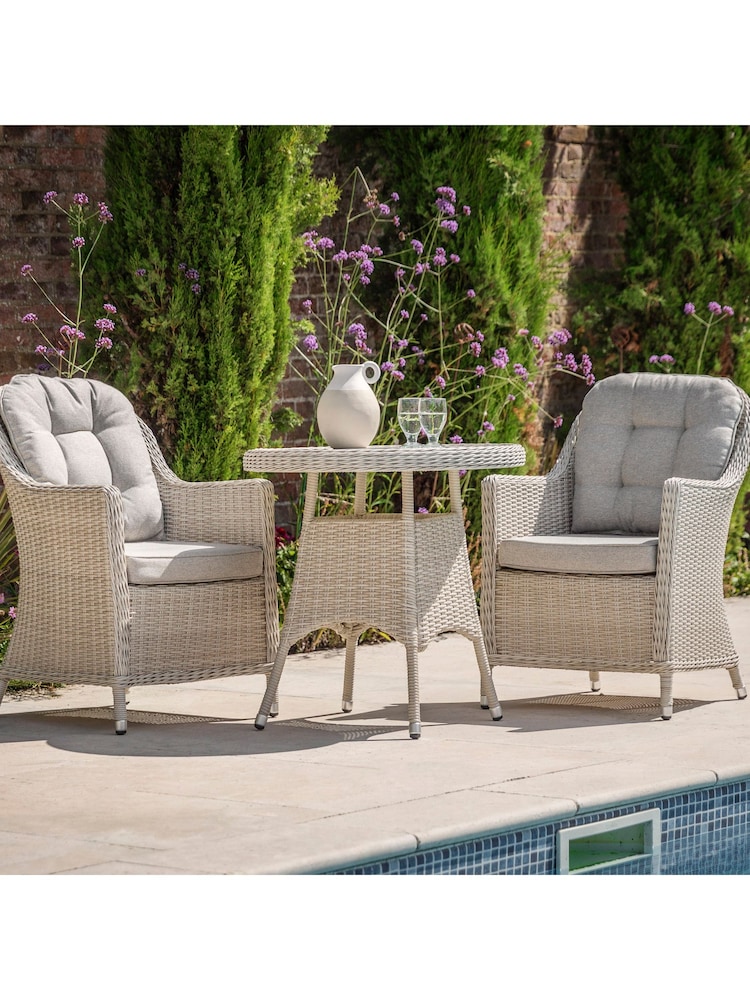 Gallery Home Natural Carbella Garden Bistro Set - Image 2 of 6 Gallery Home Natural Carbella Garden Bistro Set - Image 2 of 6