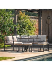 Gallery Home Natural Davenport Garden Corner Dining Set - Image 1 of 7