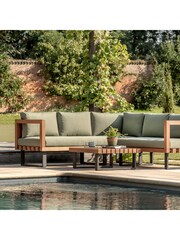 Gallery Home Green Malden Garden Corner Sofa Set - Image 1 of 7