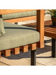 Gallery Home Green Malden Garden Corner Sofa Set - Image 4 of 7