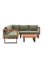 Gallery Home Green Malden Garden Corner Sofa Set - Image 7 of 7