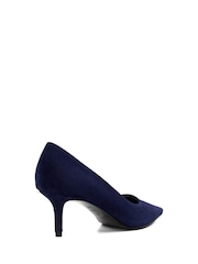 Dune London Blue Absolute Mid Heel Pointed Courts - Image 5 of 6