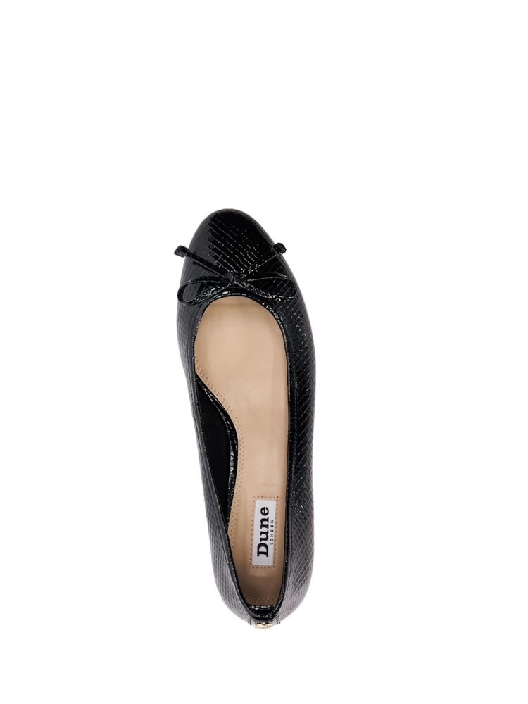 Dune London Black Block Heel Hollies Ballerina Shoes - Image 4 of 4 Dune London Black Block Heel Hollies Ballerina Shoes - Image 4 of 4