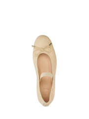 Dune London Cream Helenas Flexible Sole Elastic Flats - Image 5 of 5