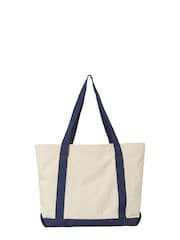New Balance Blue 100% Cotton Canvas Tote - Image 2 of 3