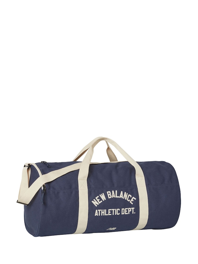 New Balance Blue 100% Cotton Canvas Duffel Bag - Image 1 of 4