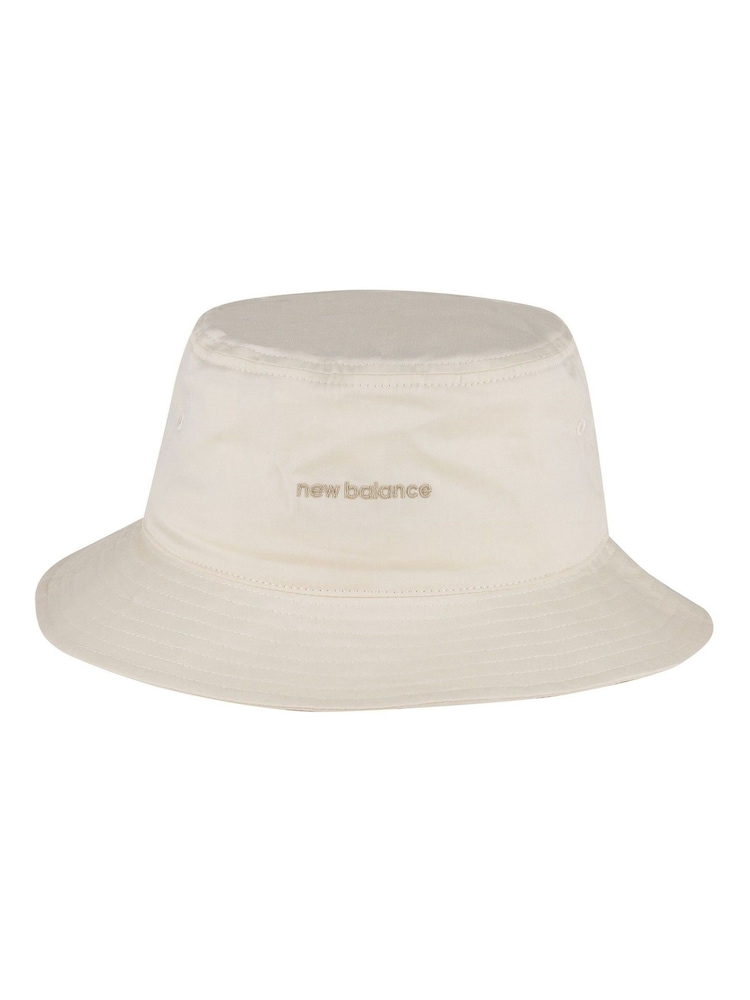 New Balance Cream 100% Cotton Bucket Hat - Image 1 of 3