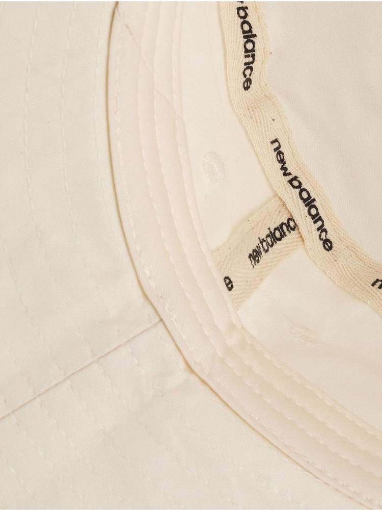 New Balance Cream 100% Cotton Bucket Hat - Image 3 of 3