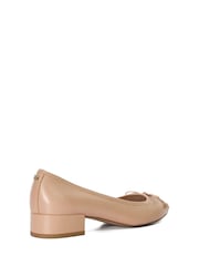 Dune London Pink Block Heel Hollies Ballerina Shoes - Image 3 of 5