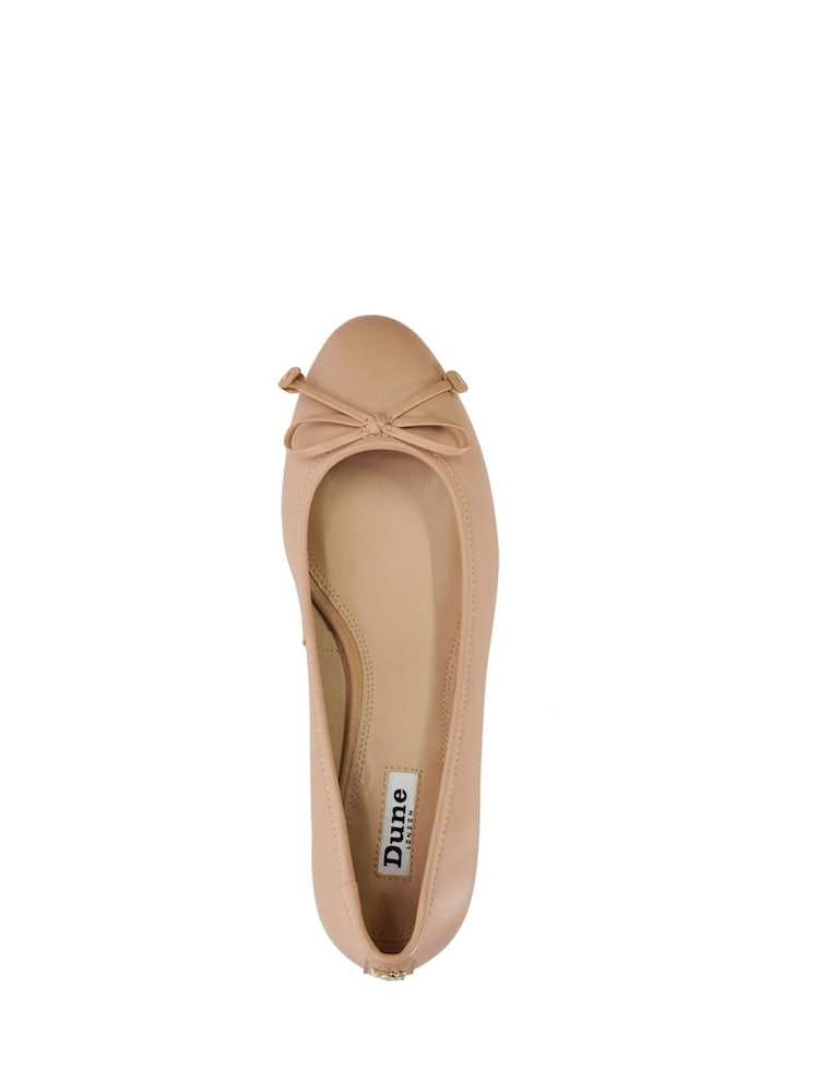 Dune London Pink Block Heel Hollies Ballerina Shoes - Image 5 of 5