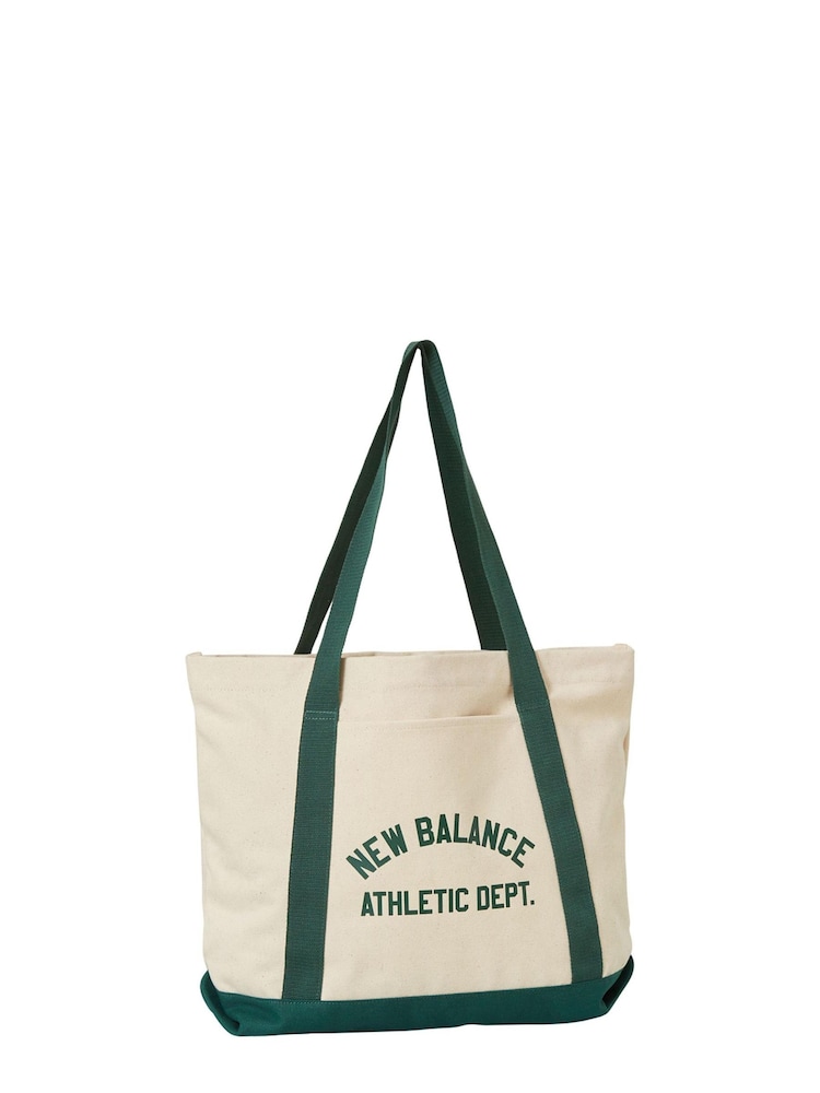 New Balance Green 100% Cotton Canvas Tote - Image 1 of 2
