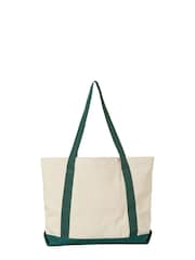 New Balance Green 100% Cotton Canvas Tote - Image 2 of 2