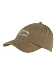 New Balance Tan Brown 100% Cotton 6 Panel Seasonal Hat - Image 1 of 3