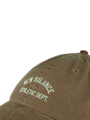 New Balance Tan Brown 100% Cotton 6 Panel Seasonal Hat - Image 3 of 3