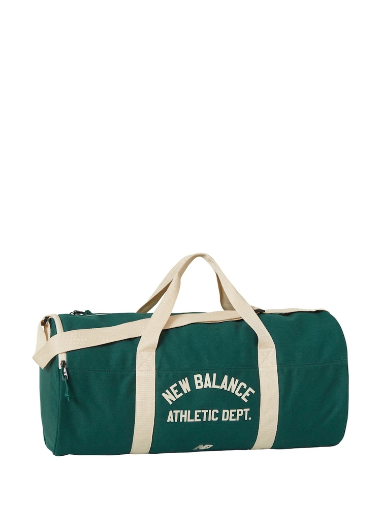 New Balance Green 100% Cotton Canvas Duffel Bag - Image 1 of 3