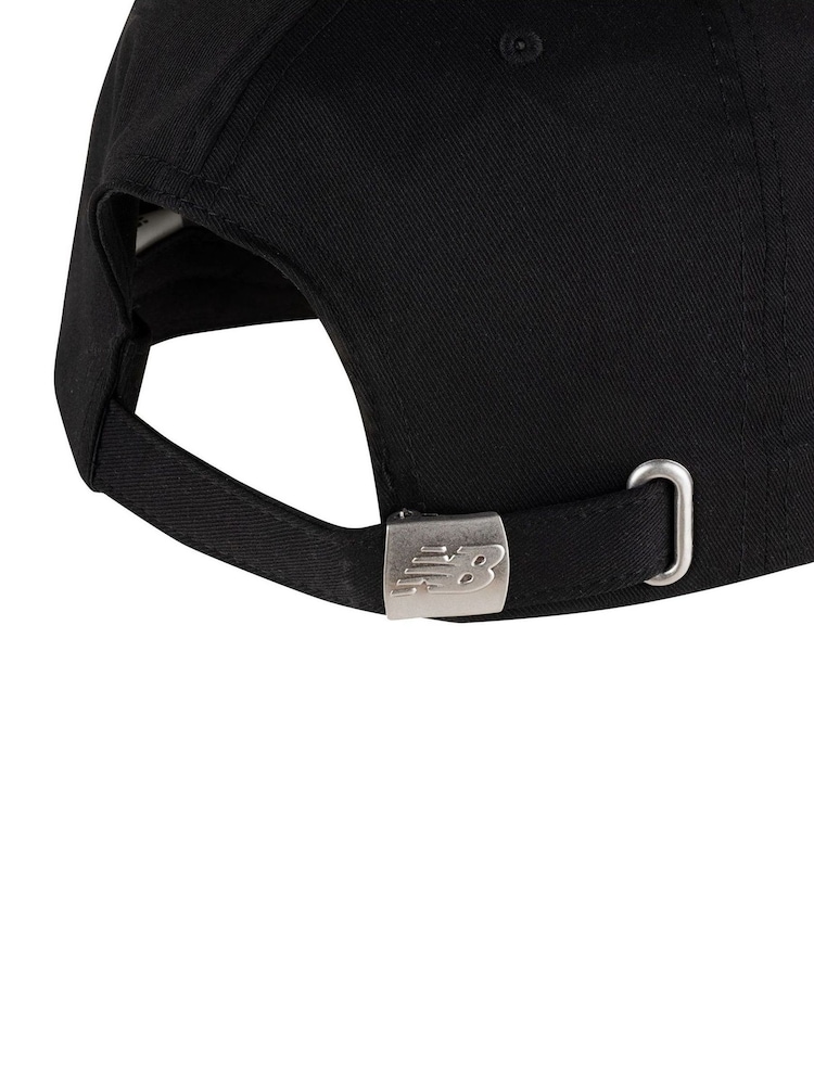 New Balance Black 6-Panel Linear Logo Hat - Image 3 of 3