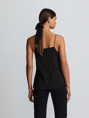 Black/Ecru Bow Cami Top - Image 3 of 6