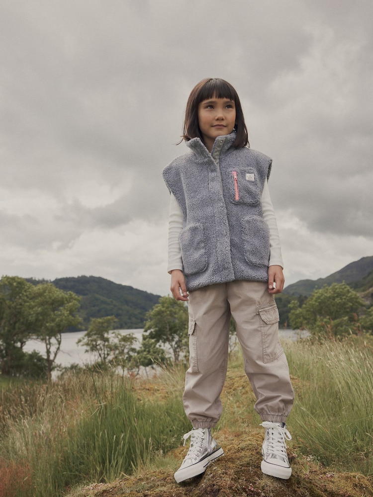 Charcoal Grey Borg Gilet (3-16yrs) - Image 2 of 7