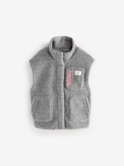 Charcoal Grey Borg Gilet (3-16yrs) - Image 4 of 7