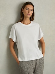 Reiss Lois T-Shirt mit Rundhalsausschnitt aus Baumwolle - Bild 1 von 7