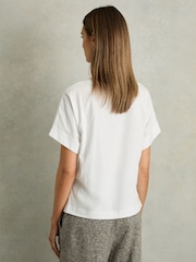 Reiss Lois T-Shirt mit Rundhalsausschnitt aus Baumwolle - Bild 5 von 7