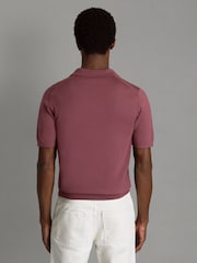 Reiss Berry Duchie Merino Wool Open Collar Polo Shirt - Image 5 of 6