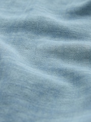 Chambray Blue Notch Neck Cami Top - Image 6 of 6