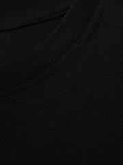 Reiss Black Lois Cotton Crew Neck T-Shirt - Image 7 of 7