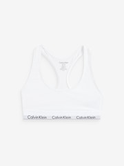Calvin Klein White Modern Cotton Logo Bralette - Image 4 of 4