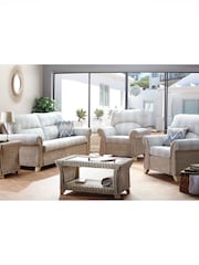 Desser Natural Clifton Natural Rattan Conservatory Glass Top Coffee Table - Image 1 of 3