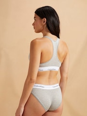 Calvin Klein Grey Slogan Classic Bikini Knickers - Image 2 of 4