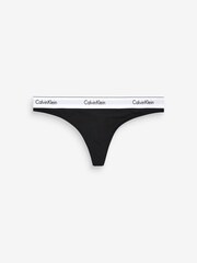 Calvin Klein Black Classic Slogan Thong - Image 5 of 5