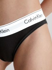 Calvin Klein Black Classic Slogan Bikini Knickers - Image 3 of 5