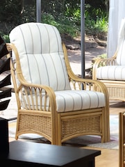 Desser Natural Linen Taupe Vale Light Oak Conservatory Chair - Image 1 of 4