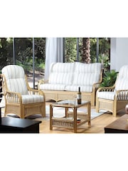 Desser Natural Linen Taupe Vale Light Oak Conservatory Chair - Image 4 of 4