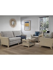 Desser Natural Arlington Coffee Table Rattan Glass Top - Image 3 of 4