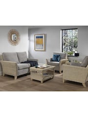 Desser Jubilee Grey Bali Rattan Conservatory 2 Seater Sofa - Image 1 of 4