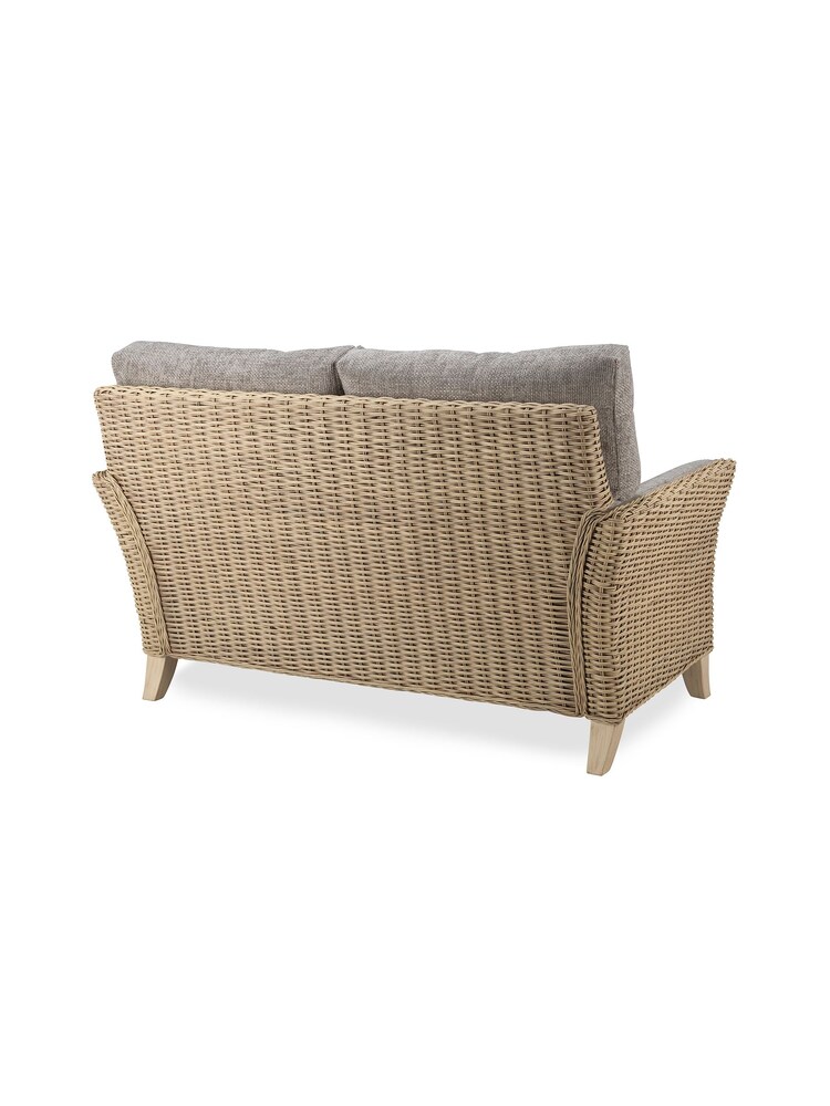 Desser Jubilee Grey Bali Rattan Conservatory 2 Seater Sofa - Image 4 of 4