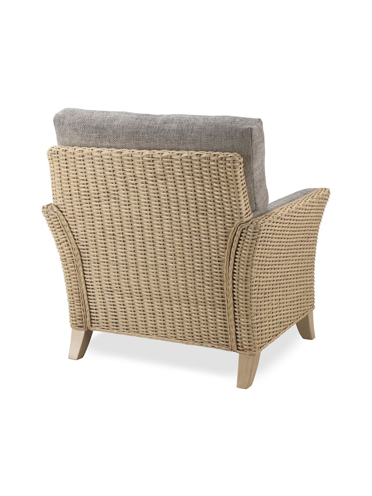 Desser Jubilee Grey Arlington Natural Rattan Conservatory Armchair - Image 5 of 5