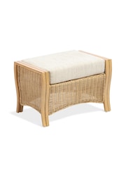 Desser Jasper Beige Cream Opera Light Oak Conservatory Footstool - Image 4 of 5