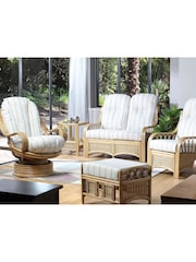 Desser Natural Linen Taupe Vale Light Oak Conservatory Footstool - Image 2 of 3