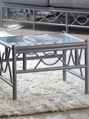 Desser Grey Bali Rattan  Conservatory  Glass Top Coffee Table - Image 1 of 4