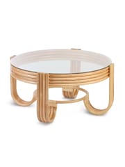 Desser Artisan Grey Brown Pretzel 2Seater Suite Coffee Lamp Table - Image 4 of 5