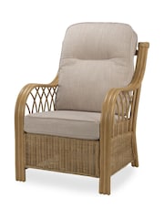 Desser Brown Blue Alpine Viola Conservatory Chair - Image 2 of 2