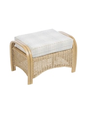 Desser Grey Athena Check Turin Conservatory Footstool - Image 2 of 3