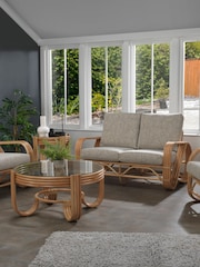 Desser Artisan Grey Brown Pretzel Conservatory 2 Seater Sofa - Image 1 of 5